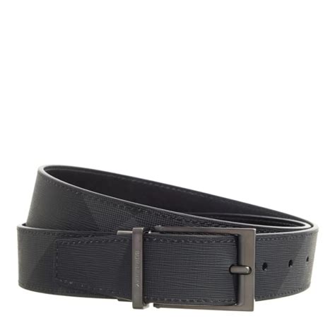 cintura burberry uomo check|Reversible Check B Cut Belt in Sand/slate .